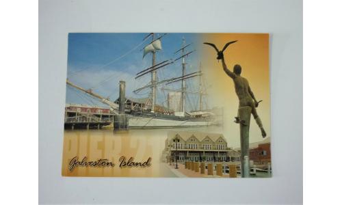 Cart�o Postal EUA Texas Galveston Island